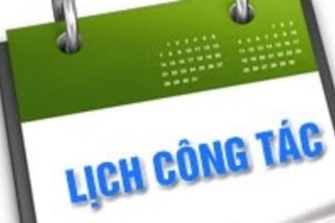 Lịch công tác tháng 11/2018