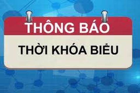 THỜI KHÓA BIỂU CHÍNH KHÓA NĂM HỌC MỚI 2021 - 2022 THỰC HIỆN TỪ 06/9/2021