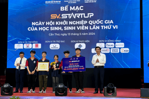 GIẢI NHÌ QUỐC GIA CUỘC THI “HỌC SINH SINH VIÊN VỚI Ý TƯỞNG KHỞI NGHIỆP”
